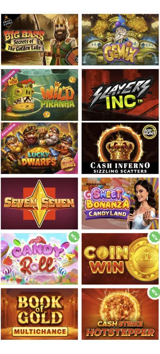 Giochi popolari di Alfcasino per smartphone